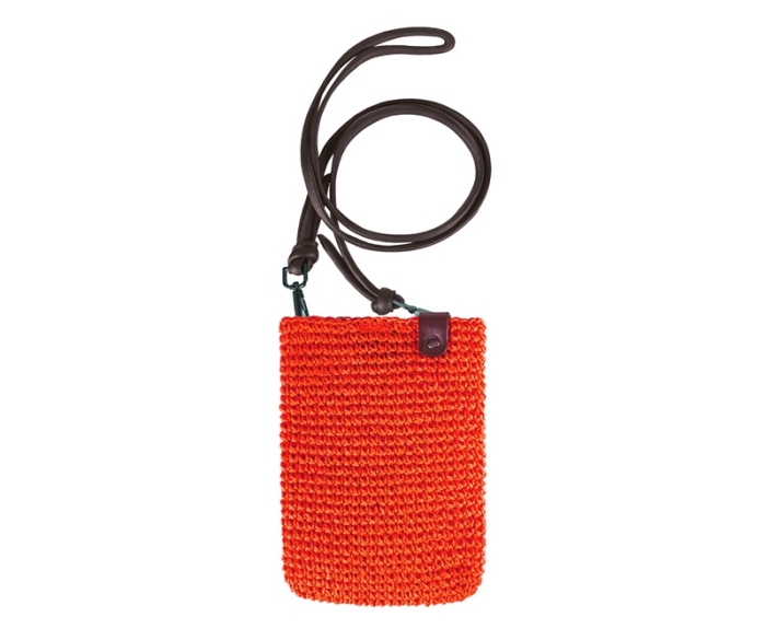 SEABREEZE MOBILE RAFFIA-CORAL Smartphone Tasche